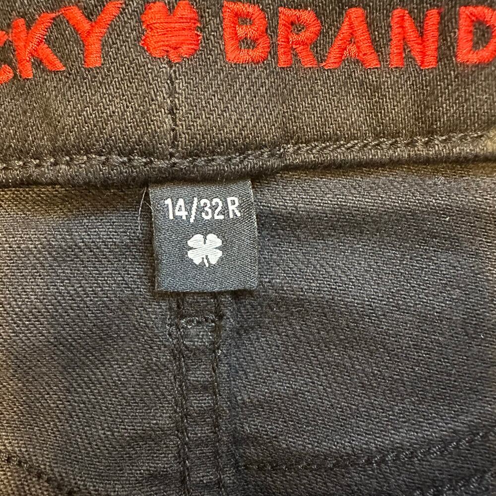 LUCKY BRAND Women's Low Rise Lizzie Skinny Size 14/32R In Clean Black - Picture 12 of 15